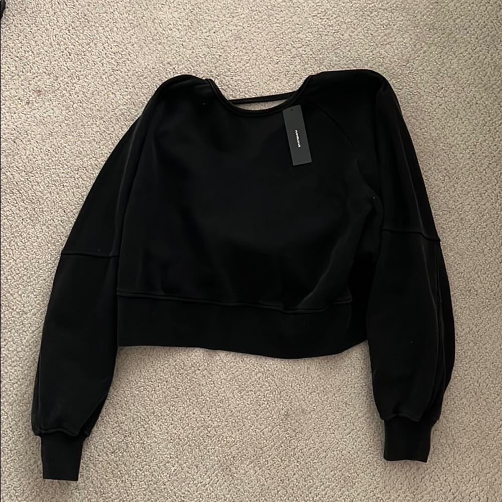 Sweater with open back